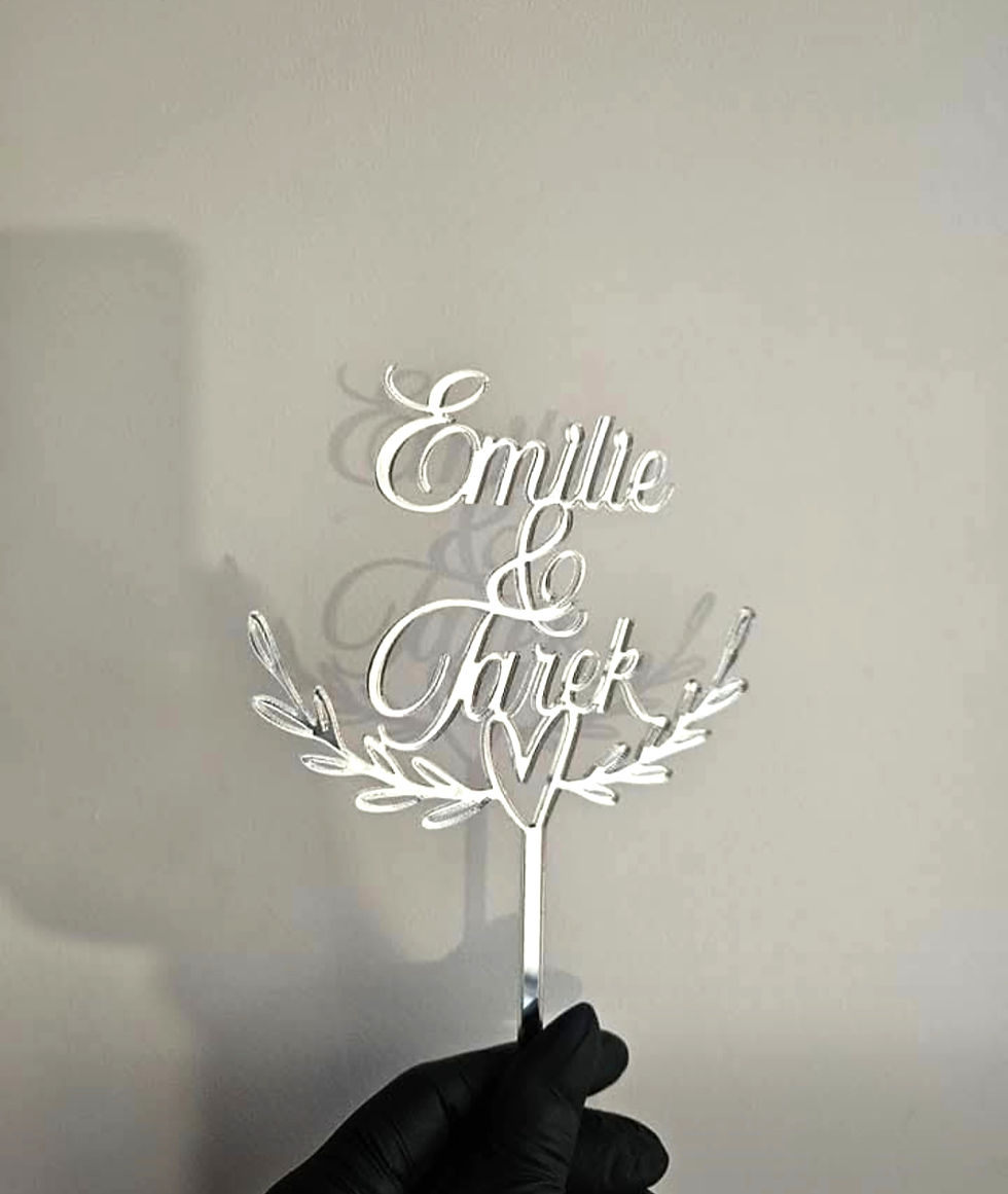 Miniature : Topper Cercle & floral