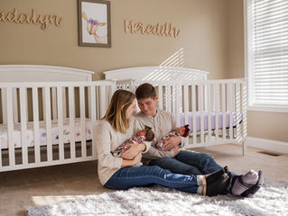 Madalyn + Meredith | Twin Baby Girls | Columbus, Ohio Newborn Photographer