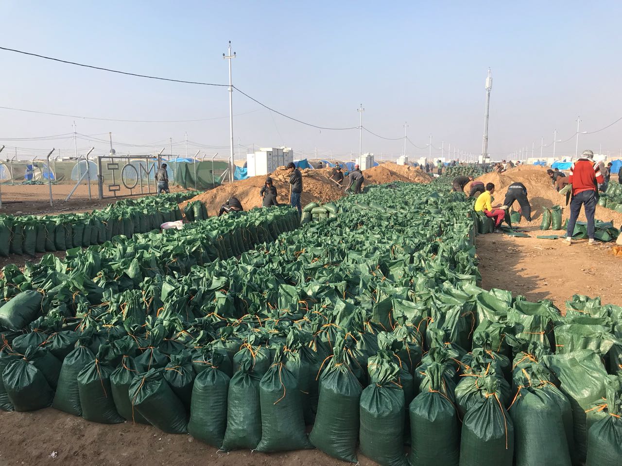 IOM — Sandbag, Qayyarah & Haj Ali