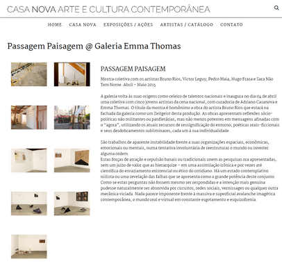 casanova - Passagem Paisagem _ Galeria E