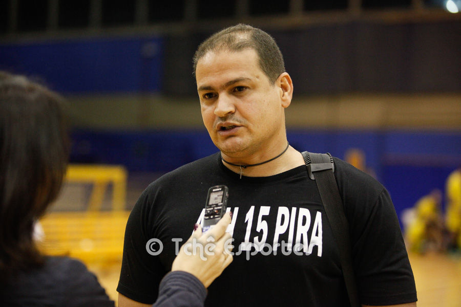 José Batista, técnico do 15 de Piracicaba. (foto André Pereira / Tchê Esportes)