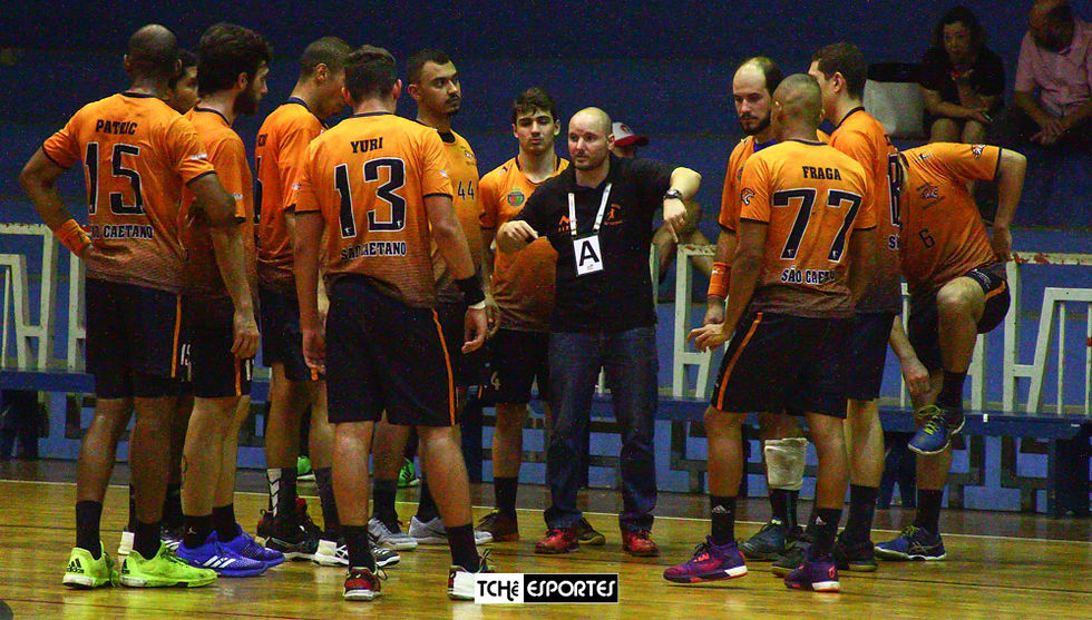 São Caetano Handebol (SP), do técnico Alberto Gallina. (arquivo Tchê Esportes)