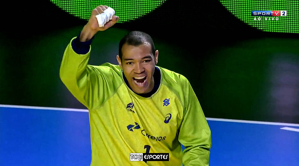 goleiro Maik, da Seleção Brasileira. (foto reprodução SporTV)