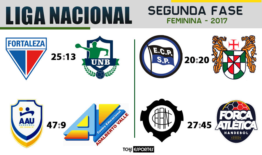 Liga Nacional Feminina de Handebol 2017. (arte Tchê Esportes)