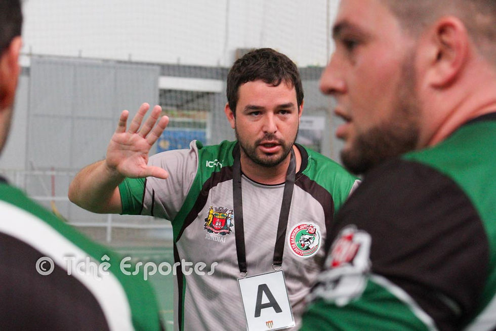 Daniel Setina, técnico da Associação Jundiaí de Esportes (foto André Pereira / Tchê Esportes)