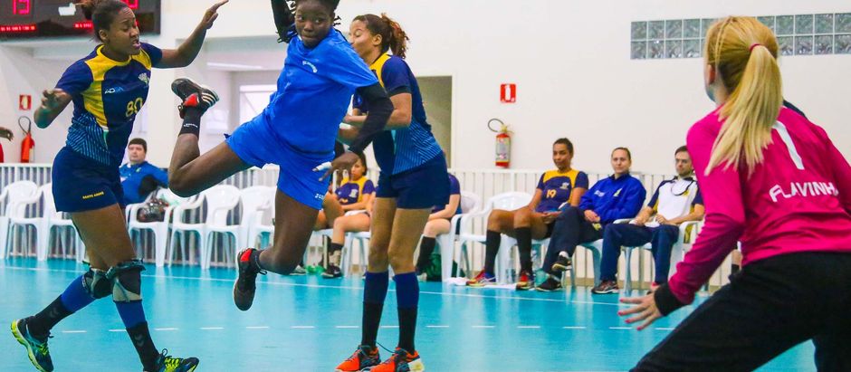 Seleção de Handebol de Camarões mostra velocidade diante de Santo André