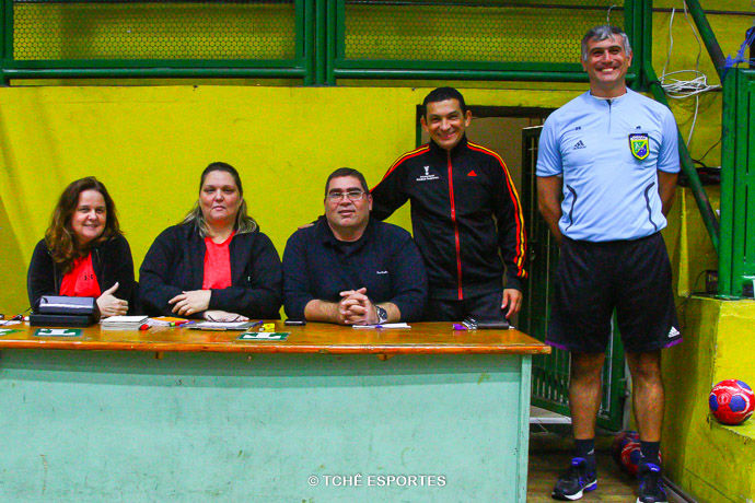 Monia Augusto, Marta Augusto, Bruno de Melo, Nilson Menezes e Marcelo Matos. (foto Andréa Rodrigues / Tchê Esportes)