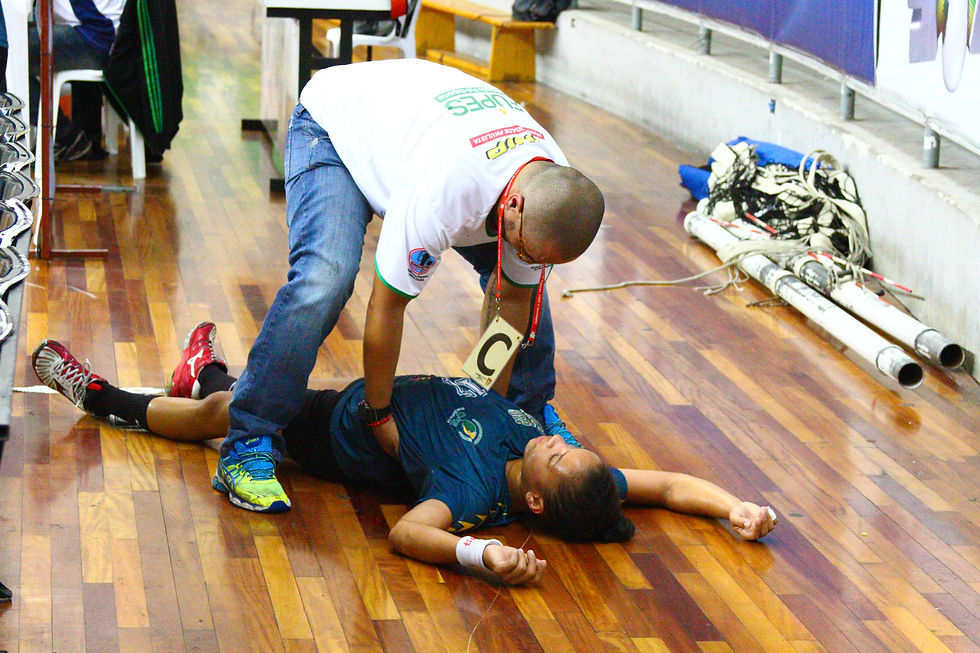 "Relax" para o ciático da Bruna Dias. (foto André Pereira / Tchê Esportes)