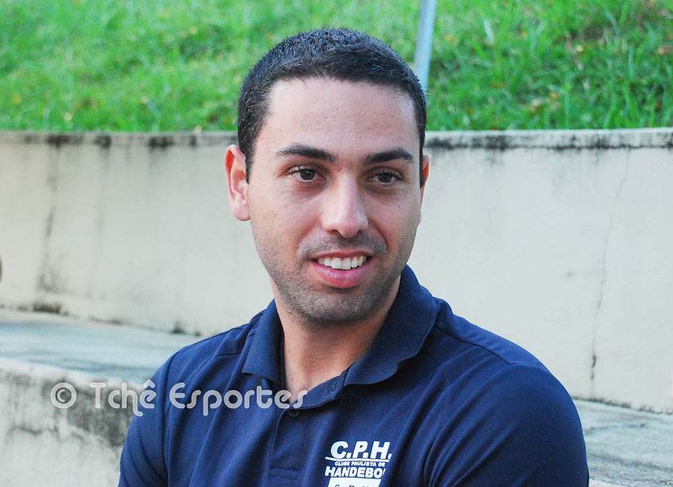 Marcus Vinicius, técnico da CPH Praia Grande. (foto André Pereira / Tchê Esportes)