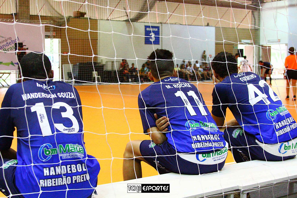 Amistoso Hebraia vs Taubaté. (Foto Divulgação Handebol Taubaté)
