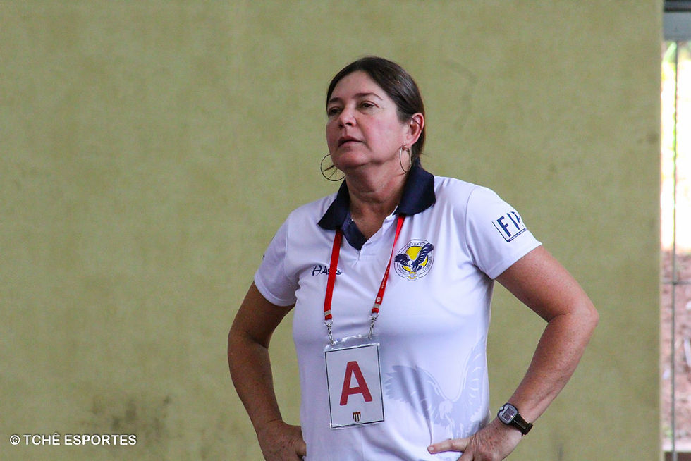 Jaqueline Alves de Oliveira, técnica da ACH. (foto arquivo Tchê Esportes)