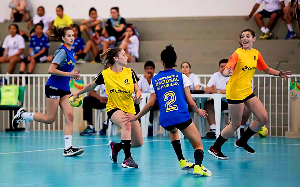 Acampamentos Regionais de Desenvolvimento e Melhoria Técnica do Handebol. (arte Tchê Esportes)