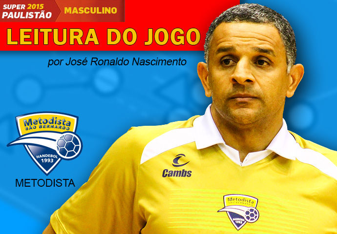 José Ronaldo Nascimento, técnico da Metodista. (arte Tchê Esportes)