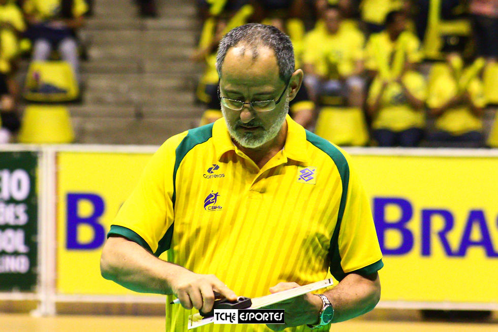 Washington Nunes, técnico da Seleção Brasileira Masculina de Handebol. (foto André Pereira / Tchê Esportes)