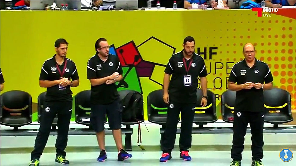 Comissão Técnica do EC Pinheiros. (foto reprodução IHF)