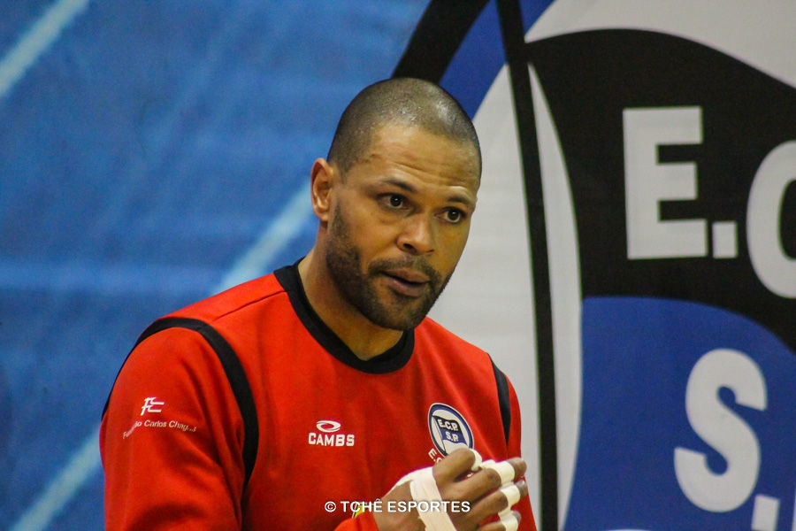 Marcão, goleiro do EC Pinheiros. (foto André Pereira / Tchê Esportes)