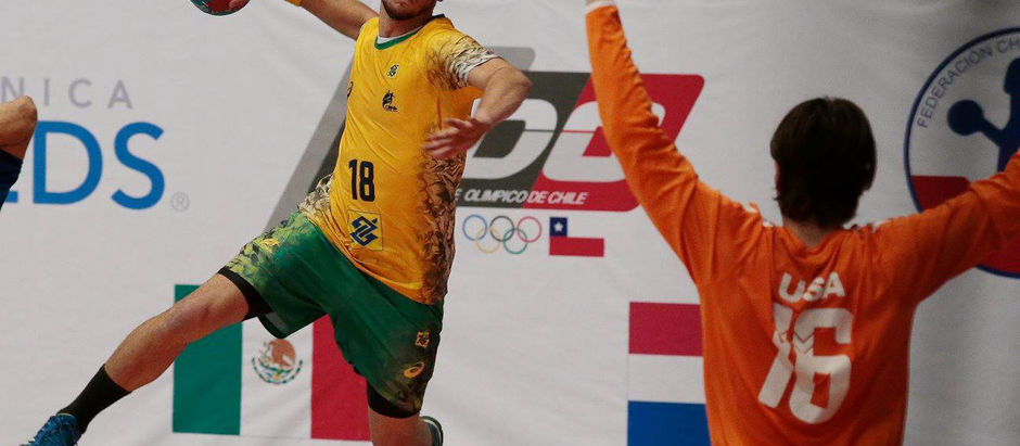 Brasil nĂŁo dĂĄ chance aos Estados Unidos no Pan Juvenil de Handebol
