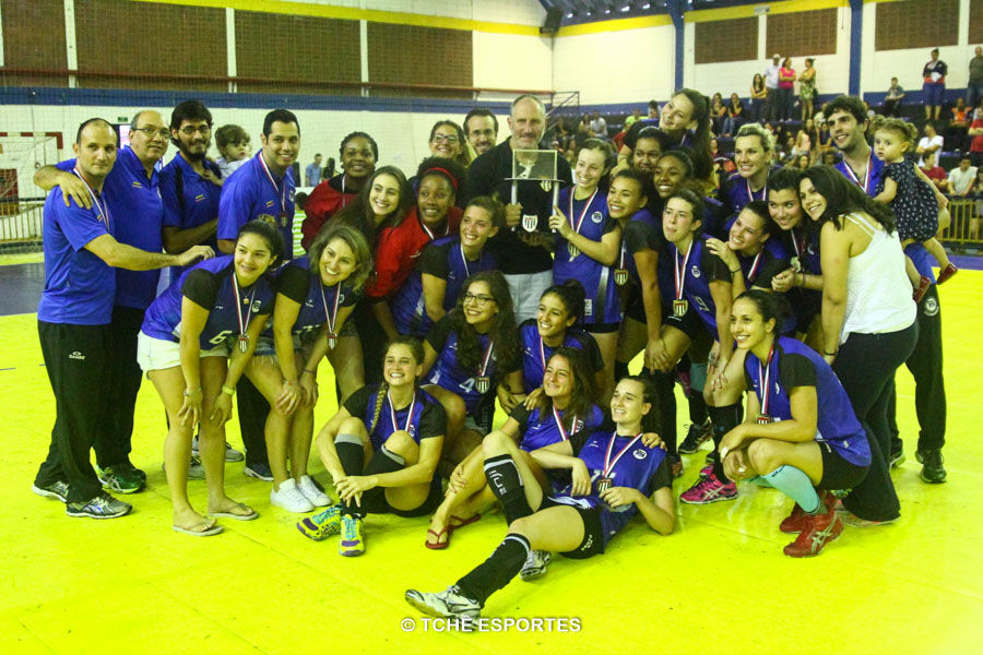 Pinheiros segundo lugar do Super Paulistão Feminino de Handebol. Foto: André Pereira / Tchê Esportes