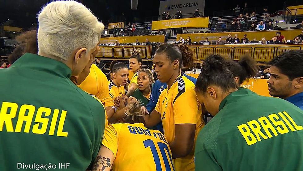 Seleção Brasileira de Handebol Feminino. (foto reprodução IHF)