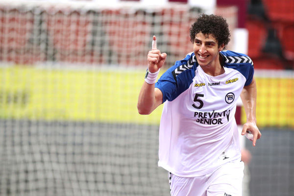 Gui Leonel, do EC Pinheiros, no Super Globe 2017 (foto divulgação IHF)