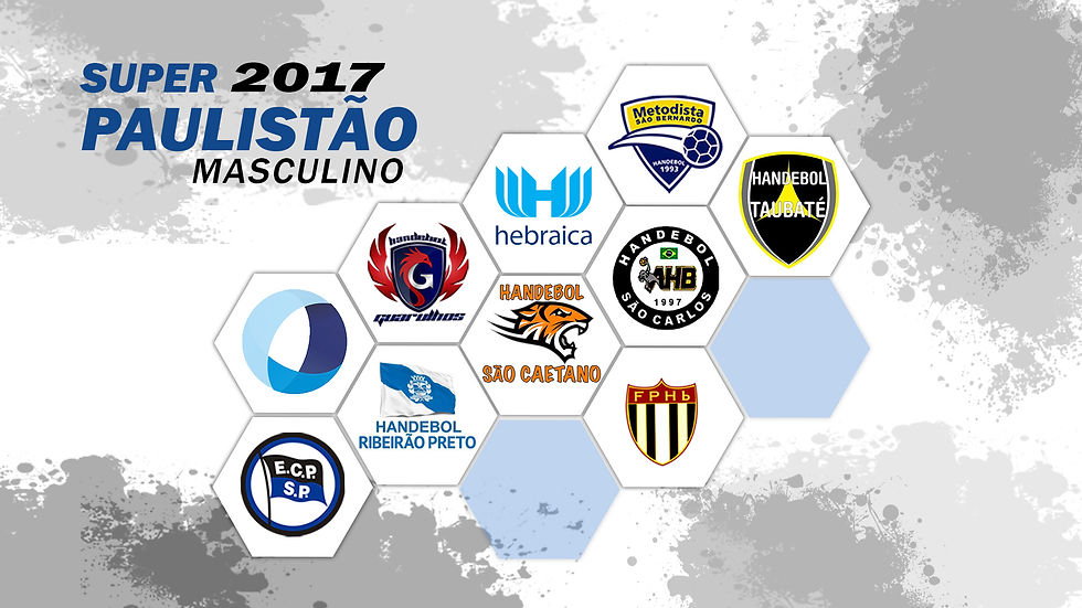 Super Paulistão Masculino de Handebol 2017 (arte Tchê Esportes)