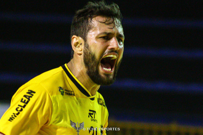 Wesley, ponta do Taubaté. (foto André Pereira / Tchê Esportes)