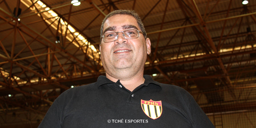 Bruno Melo, delegado da FPHb. (foto Fernanda Rodrigues / Tchê Esportes)