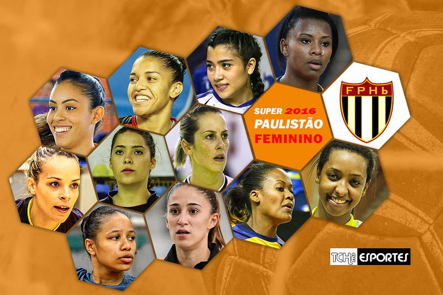 Artilheiras do Super Paulistão Feminino de Handebol 2016. (arte Tchê Esportes)