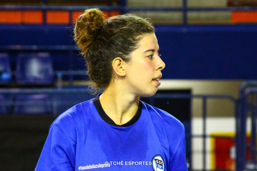 Gabriela Pessoa, EC Pinheiros, artilheira e destaque da partida. (foto arquivo Tchê Esportes)