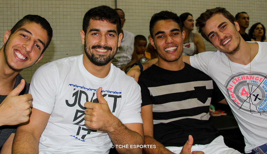 Guilherme, Léo, Perbela e Rudolf, do EC Pinheiros. (foto Fernanda Rodrigues /Tchê Esportes)