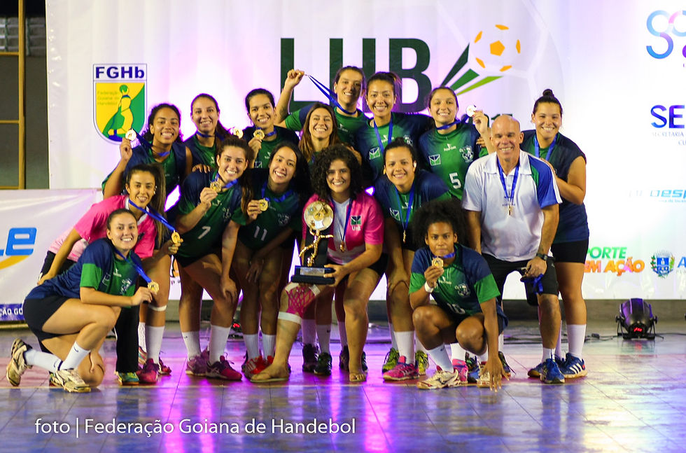 AAA UNB/Handebol (DF) Campeã da Conferência Centro-Oeste. (foto Federação Goiana de Handebol)