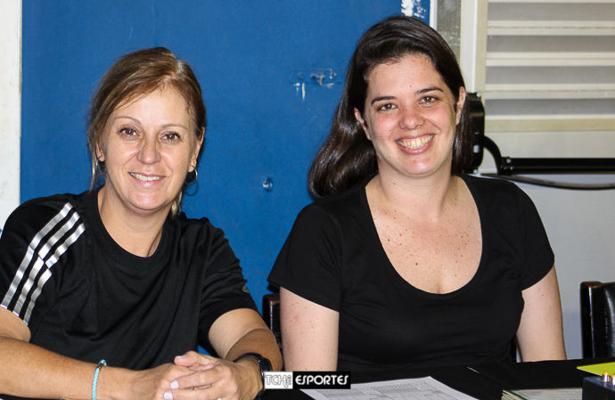 Silvana Souza e Cláudia Mota. (foto André Pereira / Tchê Esportes)