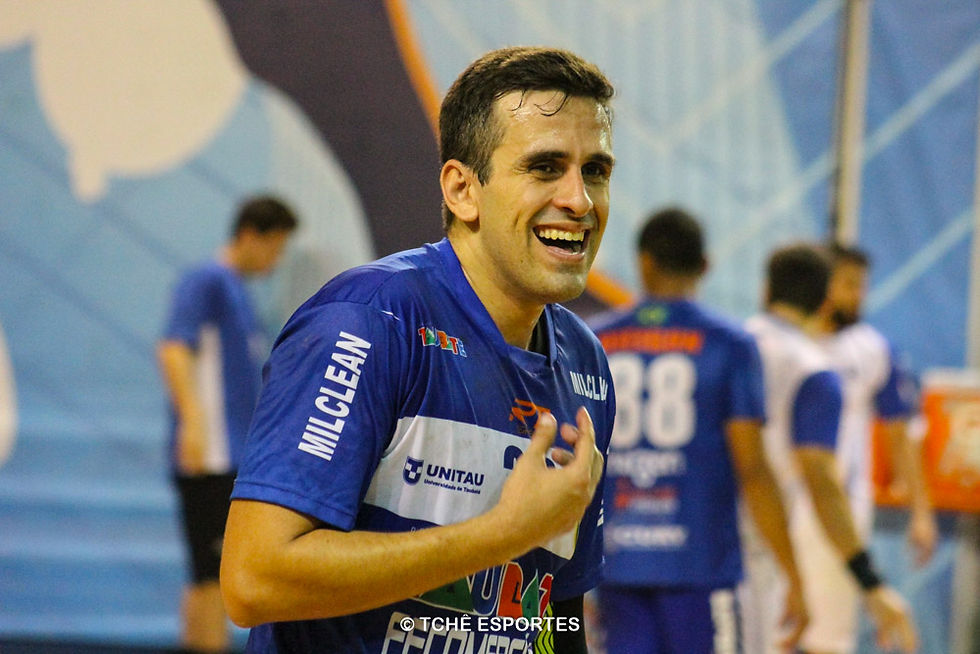 Zeba, Taubaté, artilheiro do jogo. (foto André Pereira / Tchê Esportes)