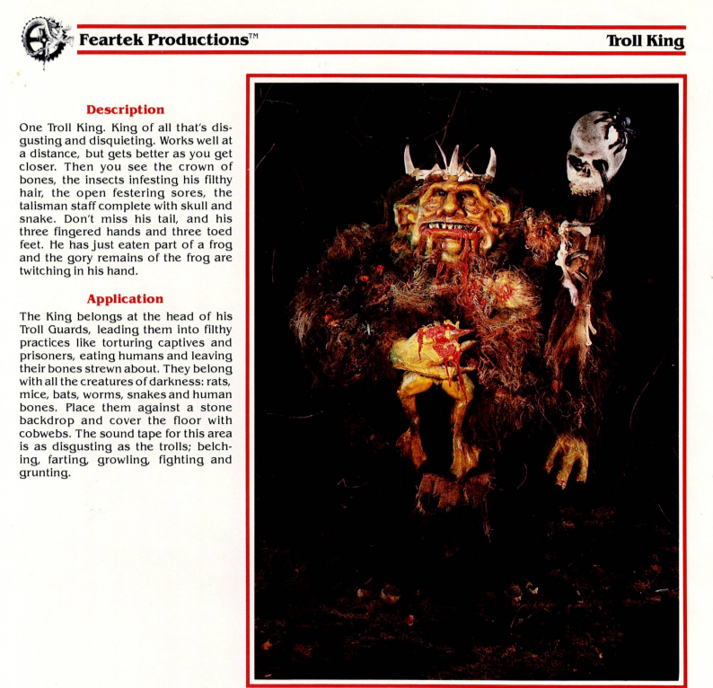 Feartek's rare and impressive "Troll King".