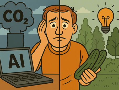 Climate Conscience Man's Chat Bot and AI Dilemma