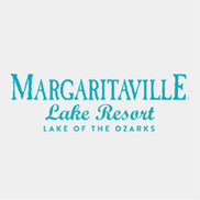 Margaritaville Lake Resort logo with text and Lake of the Ozarks context.