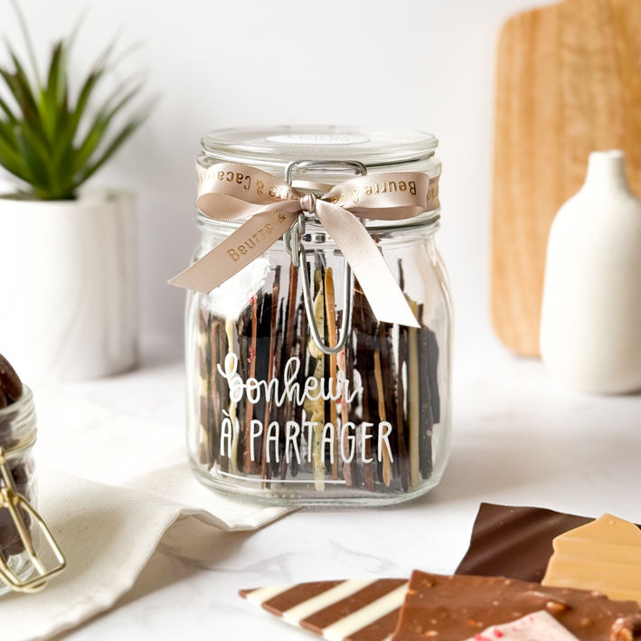 Miniature : Bocal 75cl - assortiment dégustation (20 sortes - 285g) - texte à choix