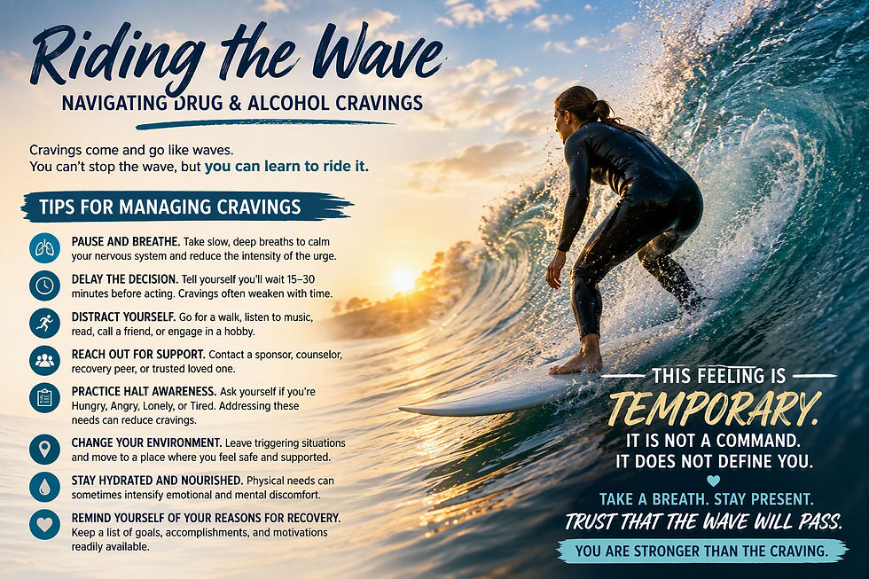 Riding the Wave: Navigating Drug and Alcohol Cravings