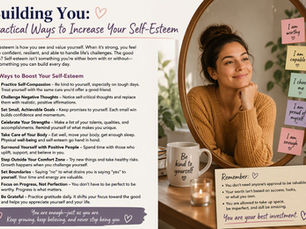Building Your Self-Esteem: Small Steps, Lasting Confidence