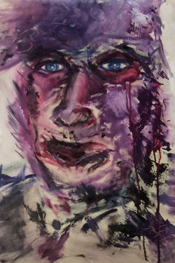 #1 Blue-Eyed Series 22" x 15"