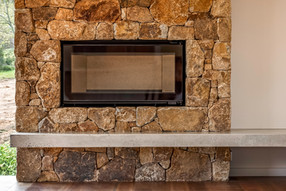 stone cladding stone fireplace bronze granite