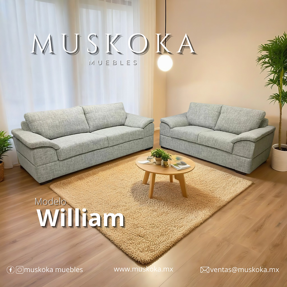 Miniatura: Sala William / Sofá, Love y Sillón