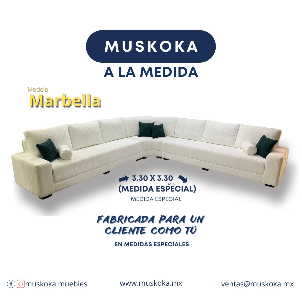Sala Marbella / Seccional 3 Piezas.