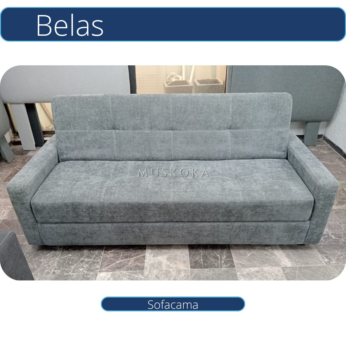 Mod. BELAS  /  Sofacama asiento y respaldo corrido.