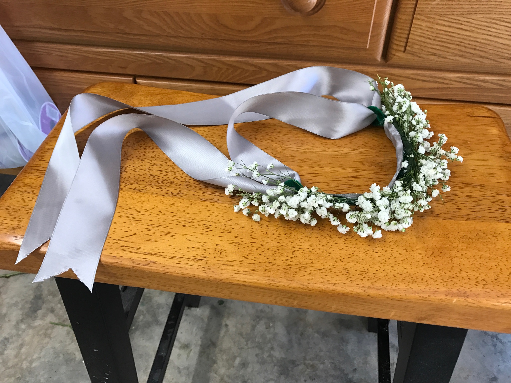 Babies breath crown