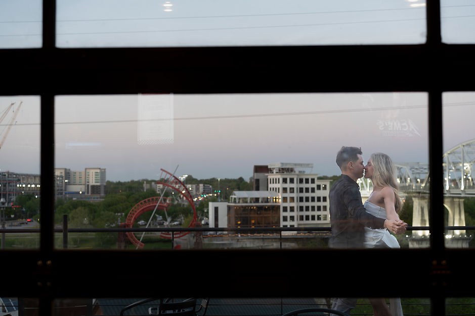 Nashville Elopement overlooking cumberland river