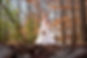 Fall Bride Tennessee forest elopement