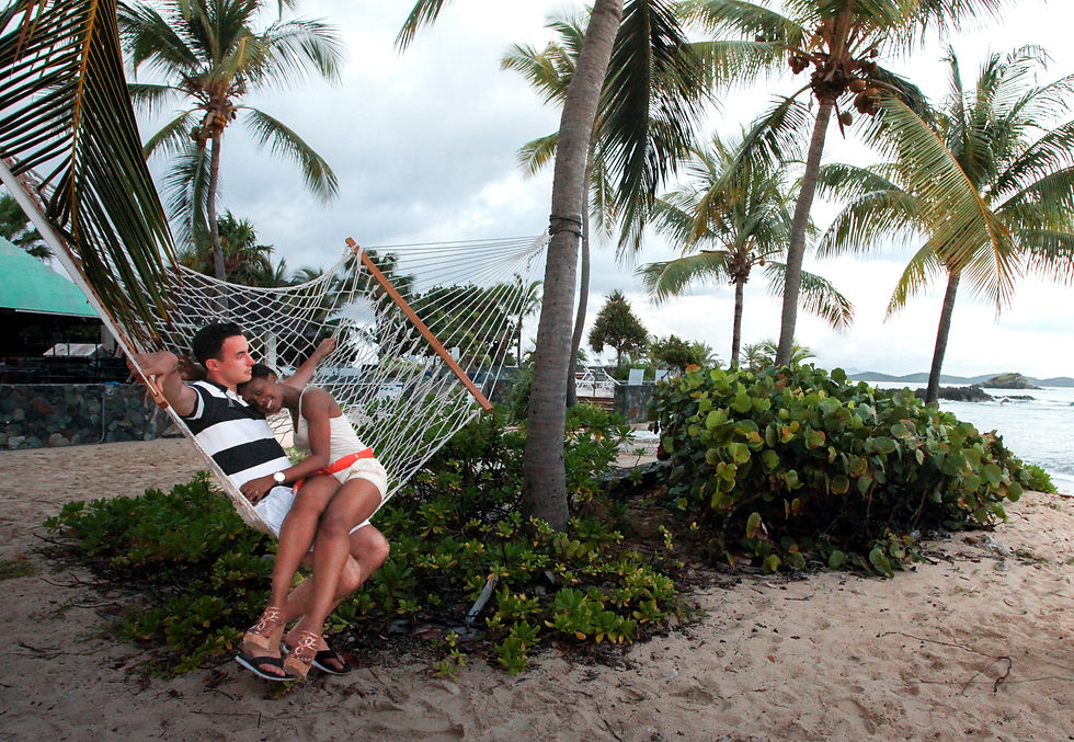 sapphire beach engaged couple