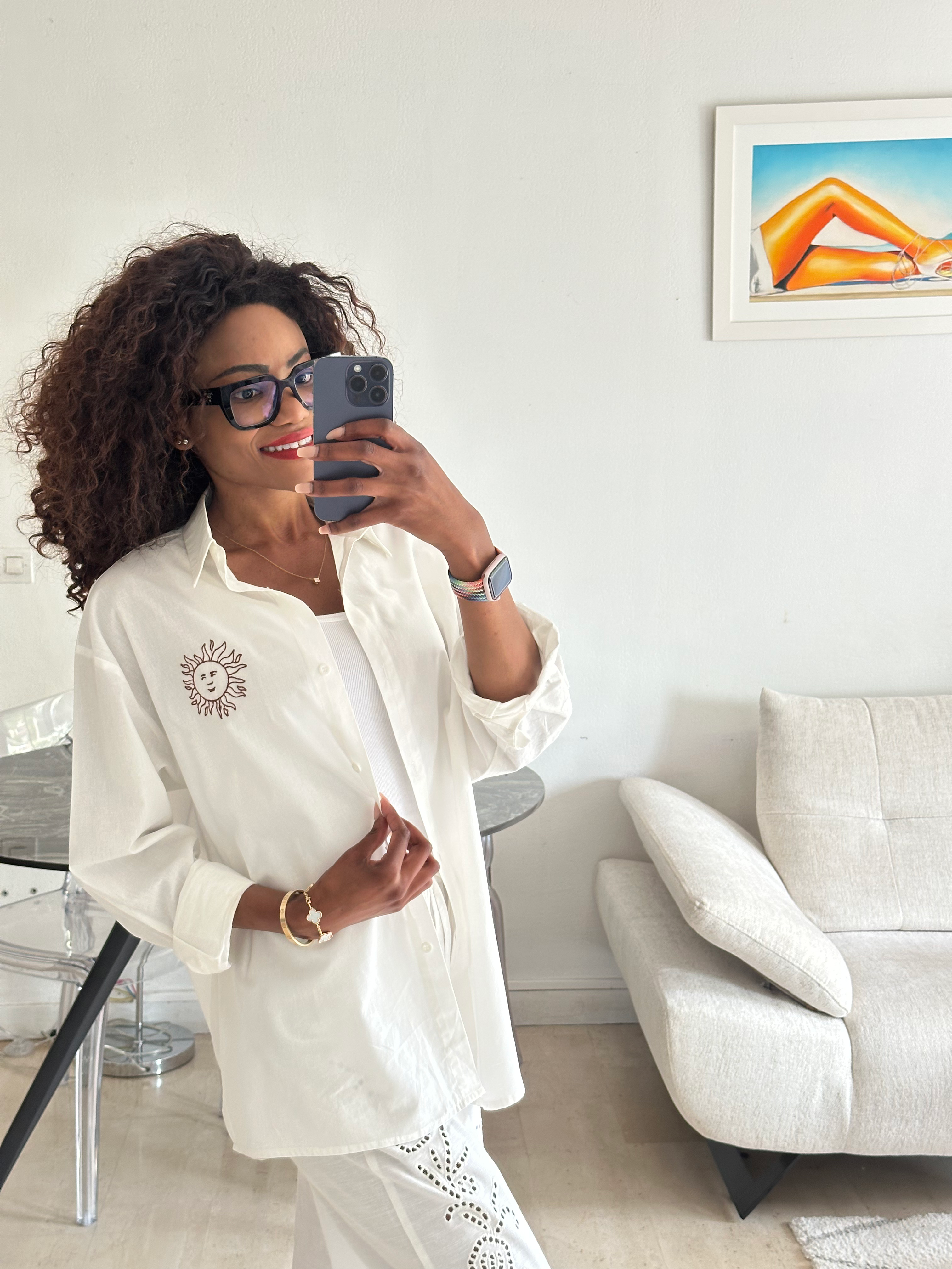 Chemise écru 100% coton