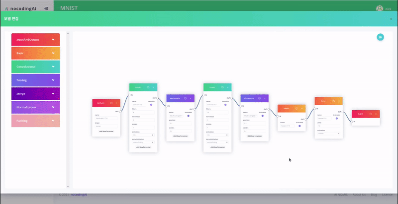 nocodingAI_모델편집창_블록생성및삭제.gif